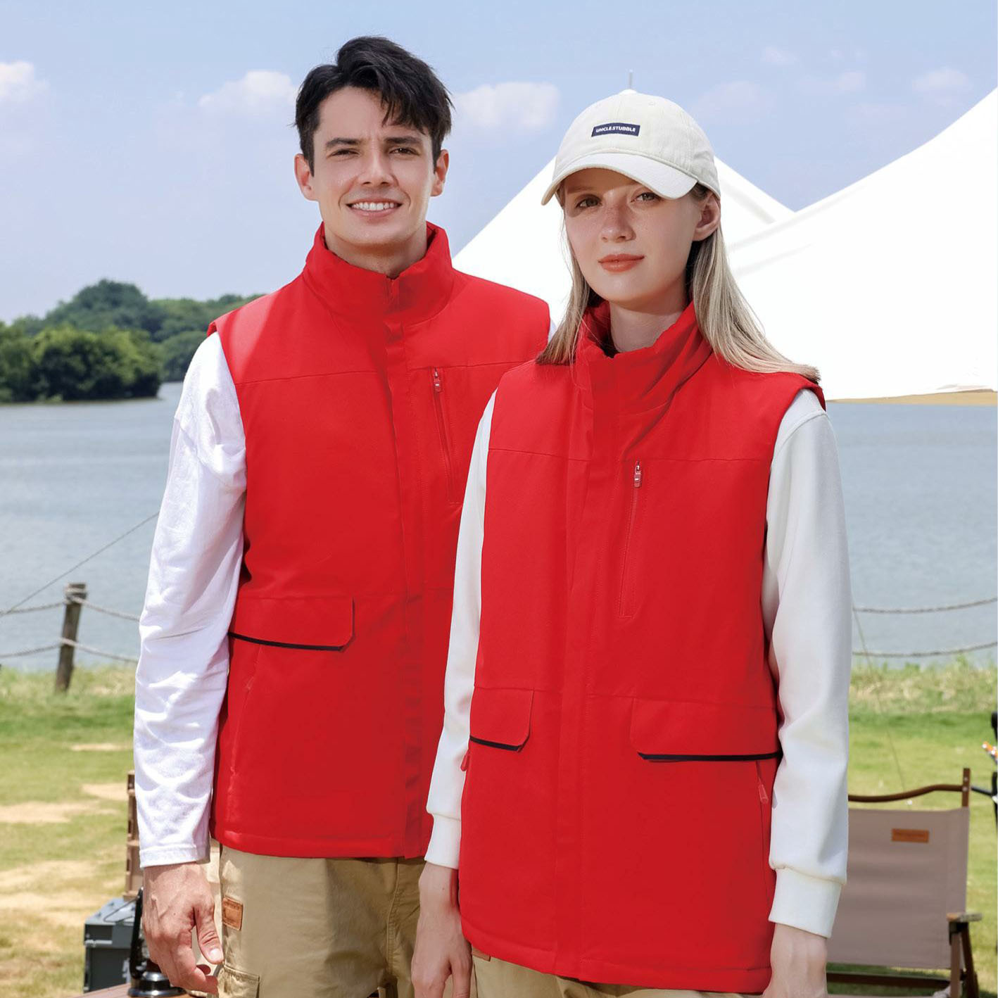 Gilet in Pile e Cotone